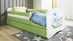 XXXLutz POSTEĽ PRE DETI A MLÁDEŽ 80/160 cm, zelená, biela MID.YOU - Detské izby - 00214200021K