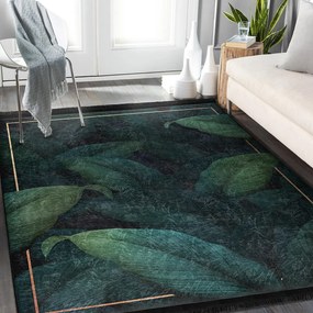 Prateľný koberec v petrolejovej farbe 160x230 cm Unique – Mila Home