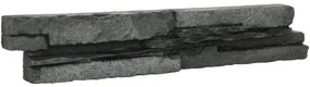 Obklad Vaspo kameň čierna 6,7x37,5 cm reliéfna V53201, (bal. 0,500 m2 )