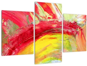 Obraz abstrakcie - maľba (90x60 cm)