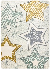 Dywany Łuszczów Detský kusový koberec Petit Stars green - 120x170 cm