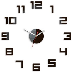 Moderné nástenné hodiny DIGIT WENGE HMCNH029-wenge