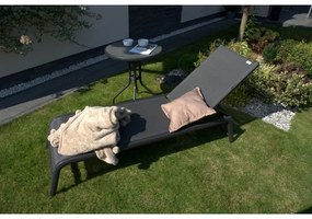 VENEDIG antracit - záhradné hliníkové ležadlo