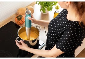 Sencor - Tyčový mixér 4v1 1200W/230V nerez/tyrkysová