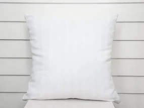 Biante Damašková obliečka na vankúš Atlas Grádl DM-011 Biela - pásiky 2 cm 40 x 60 cm