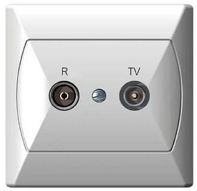 RTV zásuvka GPA-AK biely