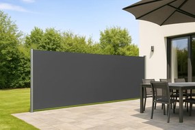JAGO Výsuvná bočná zástena, 200 x 500 cm, antracit