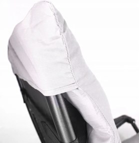 CH Záhradné skladacie relaxačné kreslo s vankúšom Zero IV - sivá