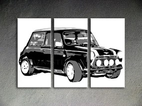 Ručne maľovaný POP Art obraz MINI COOPER