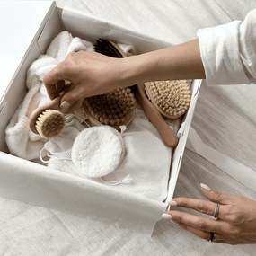 Suchá masážna kefa - tampico (tvrdá)