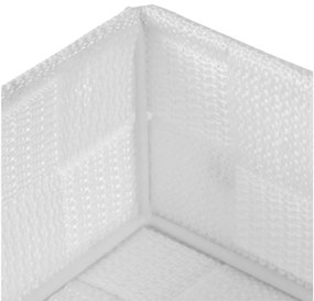 Compactor Úložný organizér do zásuvky Compactor TEX - košík S, 12 x 12 x 7 cm, biely, S