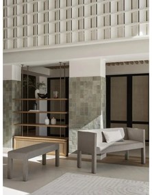 Béžová lavica z textílie buklé Sitta – Blomus