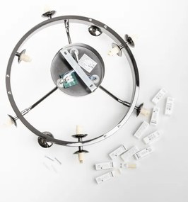 Brilagi - LED Prisadený luster MILLA 10xG9/3W/230V čierny chróm/dymová