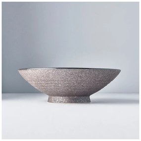 Béžová keramická vysoká miska na polievku Mij Earth, ø 24 cm