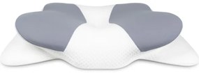 CONNECT IT CFH-6032-WH - Anatomický vankúš Gemini bielo-sivý