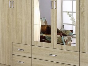 Šatníková skriňa Gamma, dub sonoma