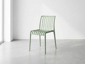 Plastová stolička TREGO, zelená