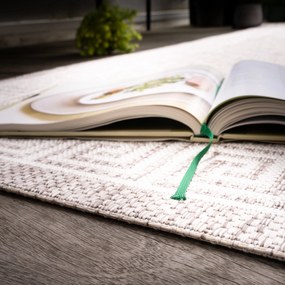 Obsession, Kusový koberec My Tallinn 541 Taupe - na von aj na doma, 200x290, béžová, chodba / predsieň