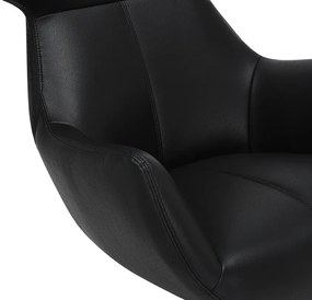 Kreslo VOGUE otočné o 360° čierne