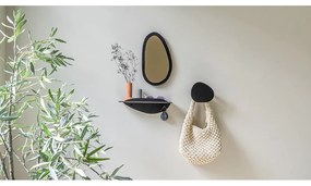 Čierna kovová polica 34 cm Pipa – Spinder Design