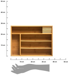 Drevený kuchynský organizér Verona, 38x28 cm