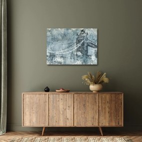 Obraz - Tower Bridge v chladných tónoch (70x50 cm)