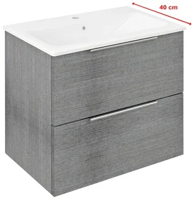 Sapho Sapho, CIRASA umývadlová skrinka 58x54x39cm, dub strieborný, CR592-1111