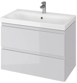 Cersanit - SET skrinka + umývadlo, šedý lesk, Moduo 80, S801-220-DSM
