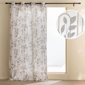 Sivý záves 140x240 cm Roseris – douceur d'intérieur