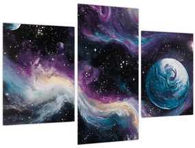 Obraz - Maľovaný vesmír (90x60 cm)