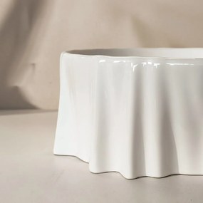 Rea Anastazja, umývadlo na dosku 390x390x135 mm, biela lesklá, REA-U0639