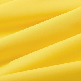 Goldea okrúhly obrus 100% bavlnené plátno - žltý Ø 100 cm