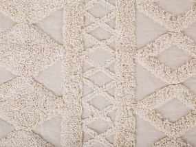 Bavlnený koberec 80 x 150 cm béžový DIDIM Beliani