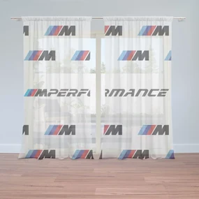 Sablio Záclony MPERFORMANCE biely vzor: 2ks 150x250cm