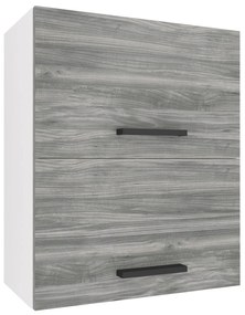 Kuchynská skrinka Belini horná 60 cm šedý antracit Glamour Wood  TOR SGP2-60/1/WT/GW1/0/B1
