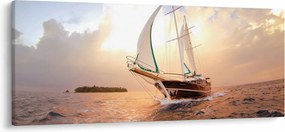 Obraz jachty (120x50 cm)