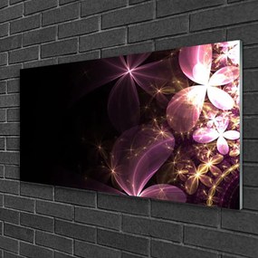 Skleneny obraz Abstrakcie kvety umenie 140x70 cm