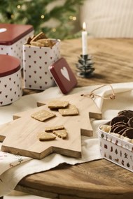 Ib Laursen Plechová dóza Hearts Tall Square