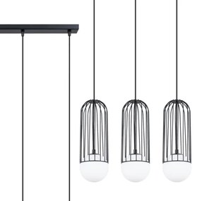 Sollux SL.1334 - Luster na lanku BRINA 3xG9/8W/230V čierna