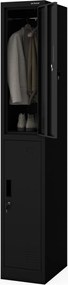 Šatníková skriňa pre zamestnancov čierna IGOR 1 Plus 316,5 x 1850 x 450 mm