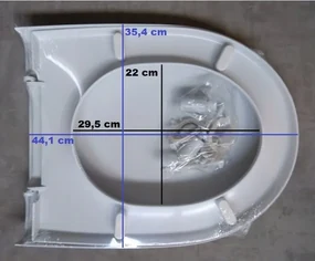 Cersanit Merida, toaletné sedátko pomaly padajúce z polyprepylénu, biela, K98-0084