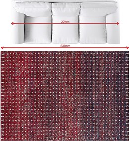 Koberec Royal cherry red/navy 160x230cm