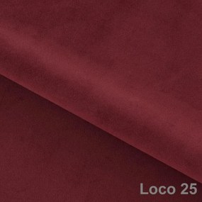 Rohová sedacia súprava Tempo, Ľavá, červená (Loco 25)