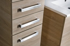 Aqualine Aqualine, VEGA Skrinka vysoká 35x184x31cm, dub platin, VG985