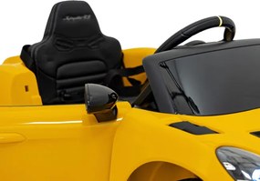 Elektrické autíčko Porsche Spyder RS 718 Lakier žlté