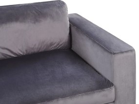 Pohovka trojsedačka VEDISO (polyester) (tmavosivá). Vlastná spoľahlivá doprava až k Vám domov. 1019393