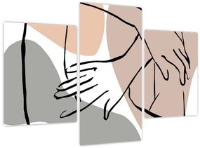 Obraz - Woman body line art N⁰2 (90x60 cm)