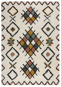 Krémový ručne tkaný vlnený koberec 120x170 cm Moroccan Midar – Flair Rugs