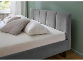 Sivá čalúnená dvojlôžková posteľ bez roštu 180x200 cm Joker – Meise Möbel