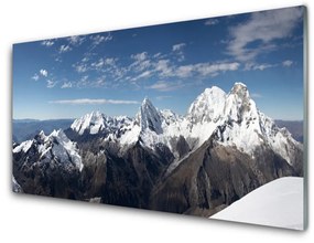 Skleneny obraz Hory príroda 120x60 cm